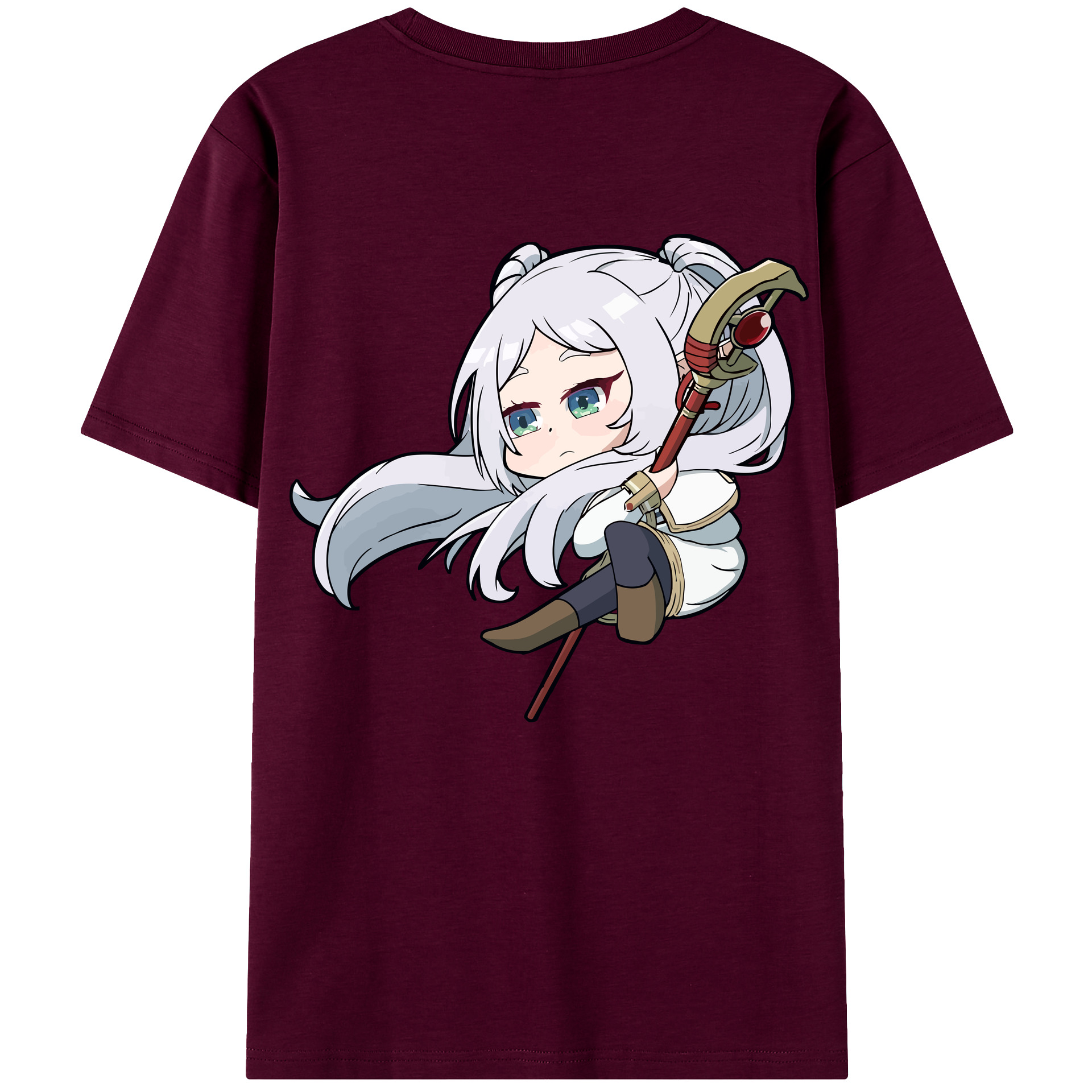 （画像用） 葬送のフリーレン Frieren レディース半袖Tシャツ(バックプリント)